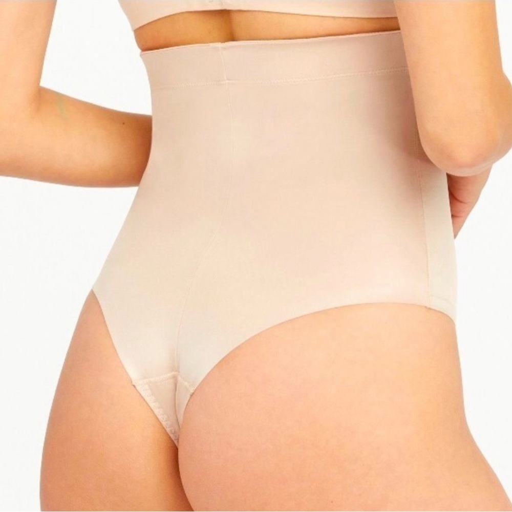 NWT Spanx Shape-Wear High-Waisted Thong Panty Neutral